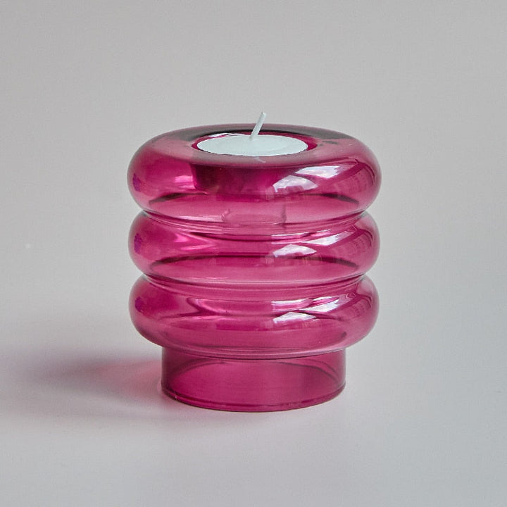 BowLift | Dual Glass Spiral Candle Holder