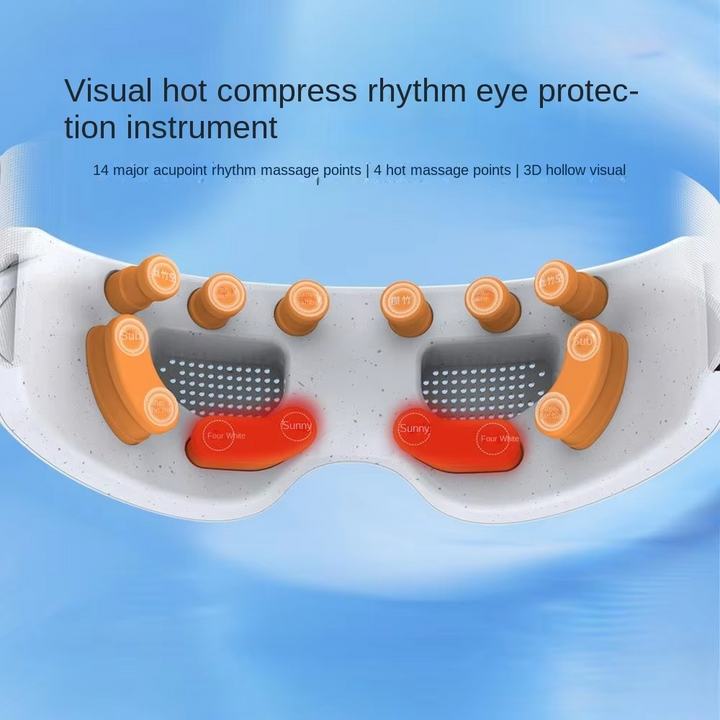 BowLift | Rechargeable Eye Massager Mask with Heat Therapy Vibration and Bluetooth Music