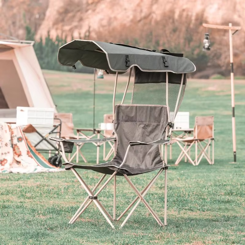 BowLift | Portable Canopy Lounge Chair with Adjustable Sunshade and Cup Holder
