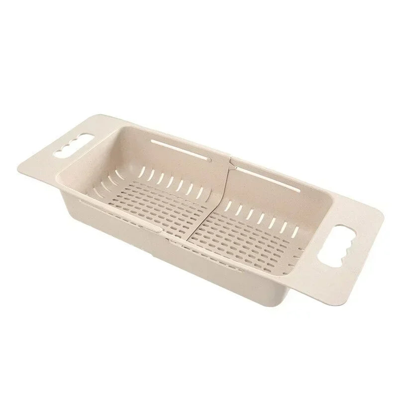 FlexDrain Draining Basket Kitchen – Adjustable Sink Organizer | Auto Drain & Fruit Vegetable Dryer | Space-saving Kitchen Accessory | Bowlift