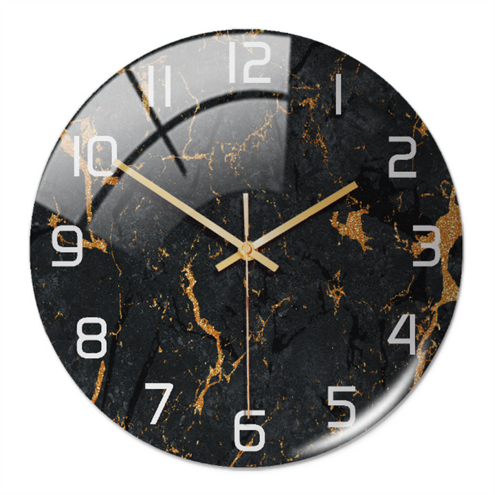BowLift | Stylish Marble Wall Clock with Silent Mechanism