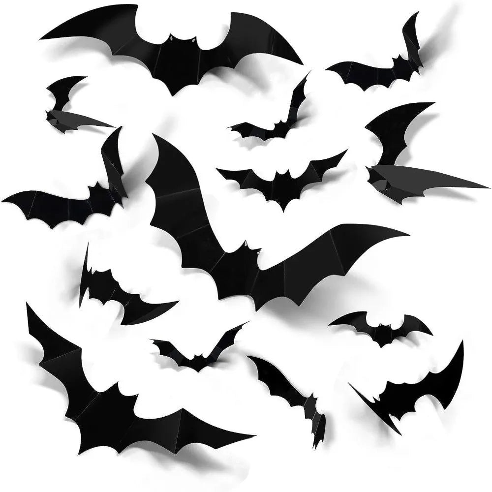 BowLift | Luminous LED Bat Wall Stickers 24PCS
