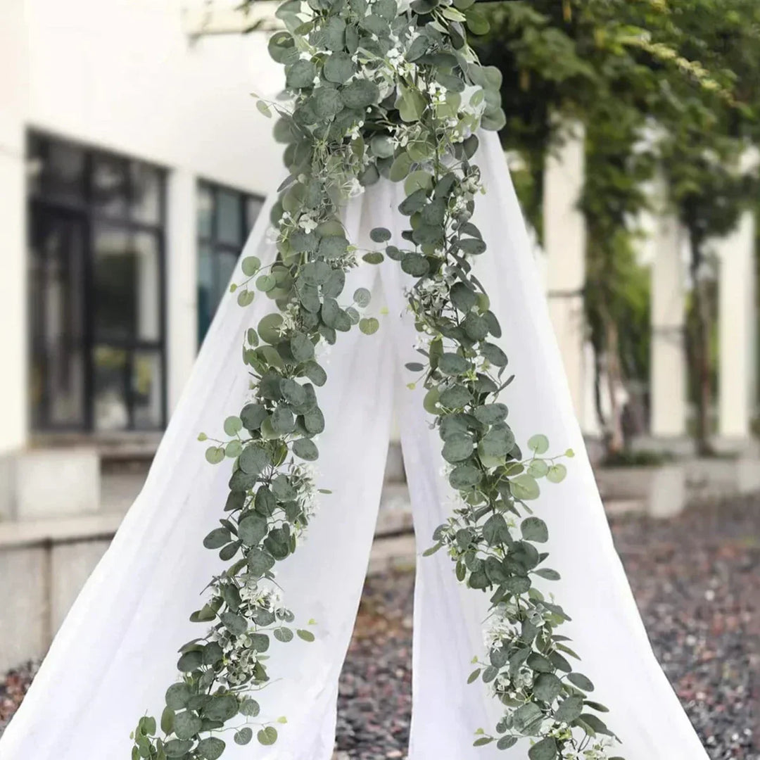 BowLift | Eucalyptus Garland Set | 2 Pieces | 180 cm | Realistic & Maintenance-Free
