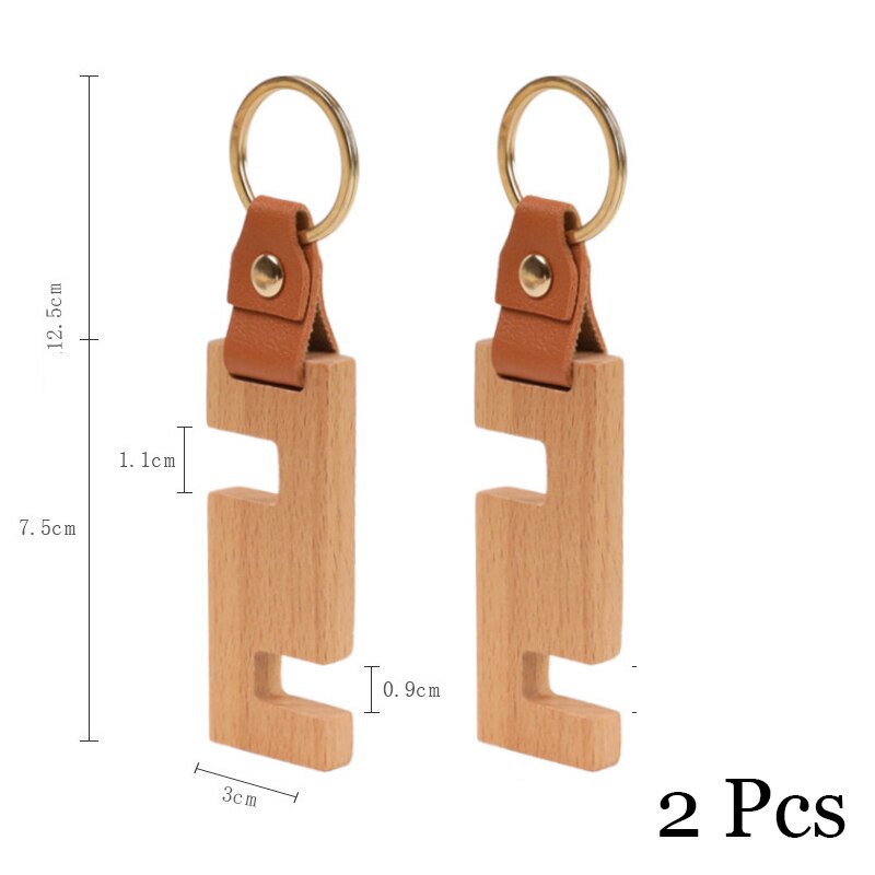BowLift | Portable Keychain Wood Phone Stand