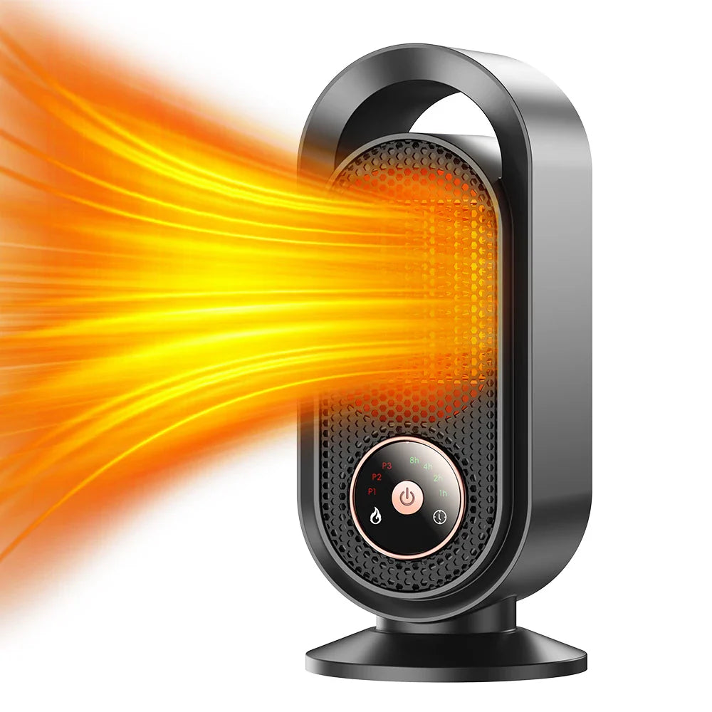 BowLift | 1000W Portable Mini Fan Heater for Desk Bedroom and Office