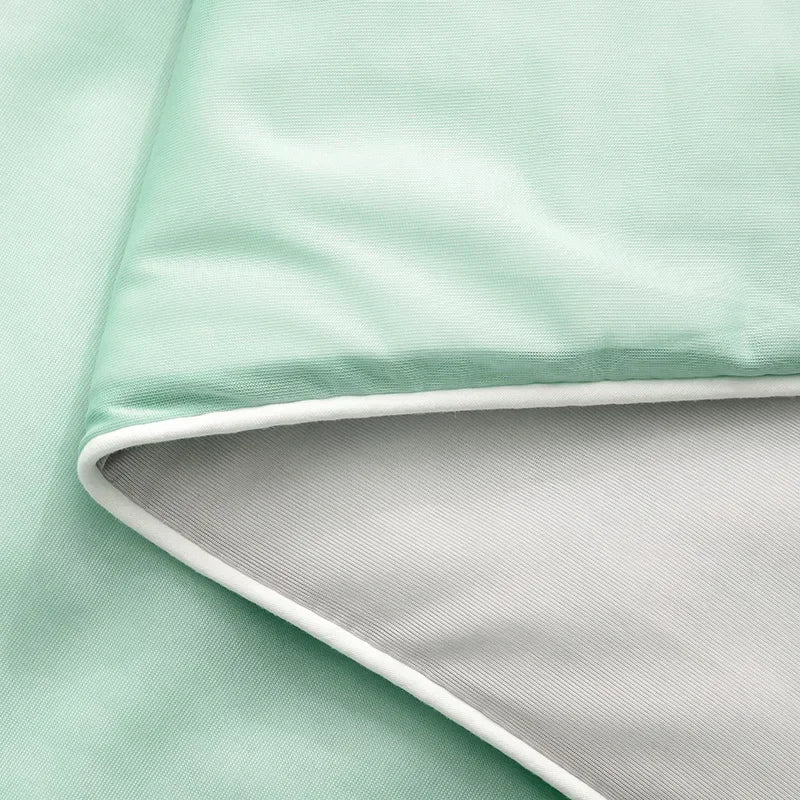Air Condition Summer Comforter — Pure Color Ice Silk Cooling Blanket, Lightweight & Smooth Twin/King Size Quilt | Bowlift