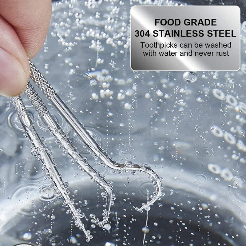 BowLift | Stainless Steel Reusable Toothpick Set