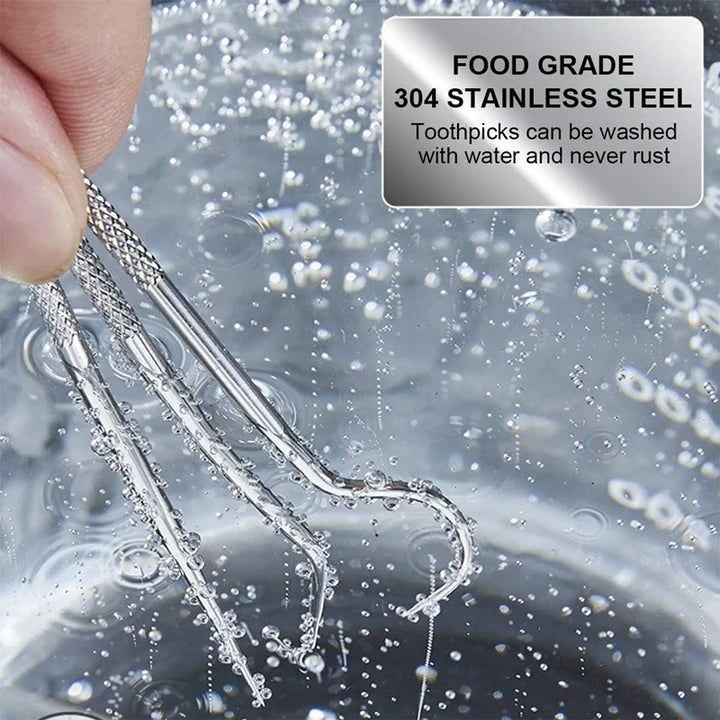BowLift | Stainless Steel Reusable Toothpick Set