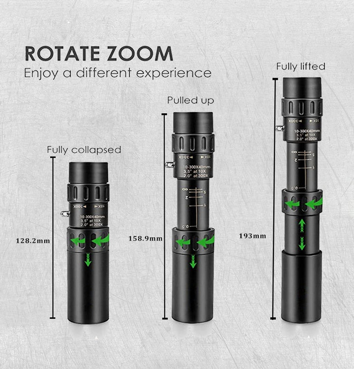 BowLift | 10-300X Zoom Telescope For Cell Phone