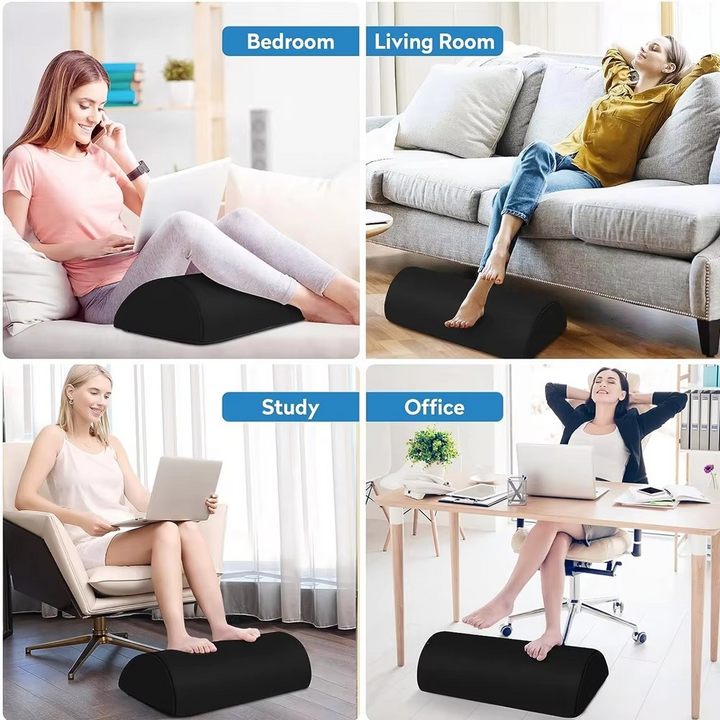 BowLift | Ergonomic Feet Pillow – Under-Desk Foot Rest Cushion for Office & Home
