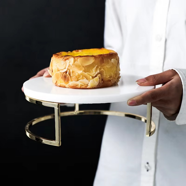 BowLift | Nordic Natural Marble Cake Stand and Dessert Display Tray