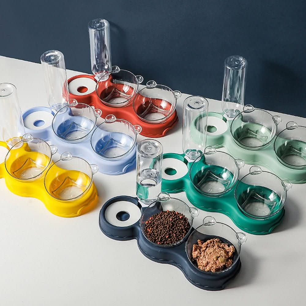 BowLift | KARLFEAST – 3-in-1 feeding station with water dispenser & elevated bowl