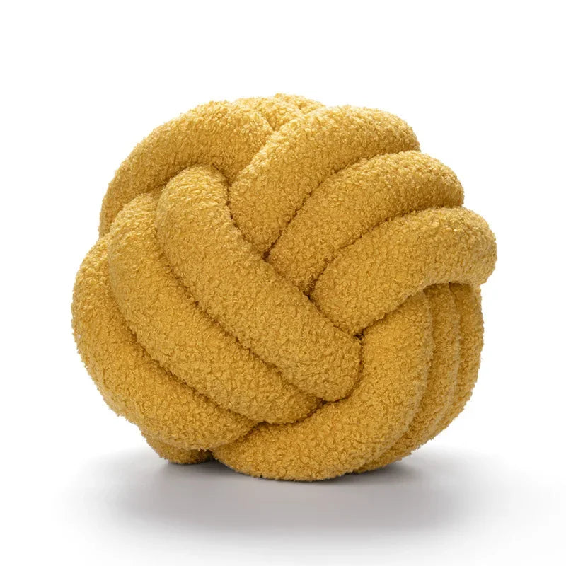 Boucle Rope Knot Ball Cushion | Bowlift