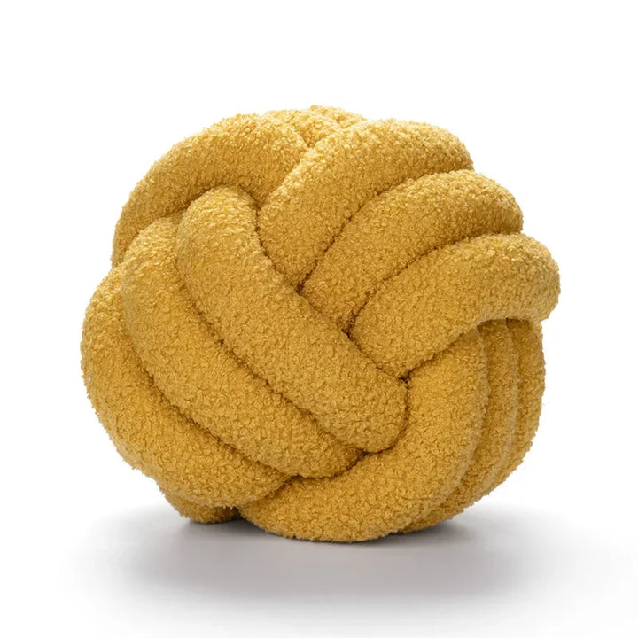 Boucle Rope Knot Ball Cushion | Bowlift