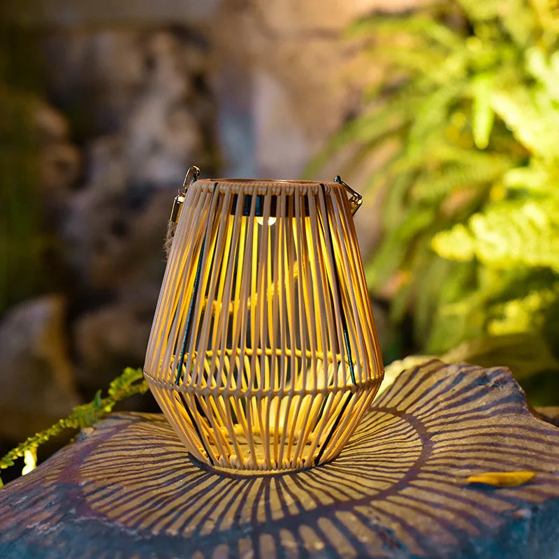 Solar Woven Lantern Bowlift
