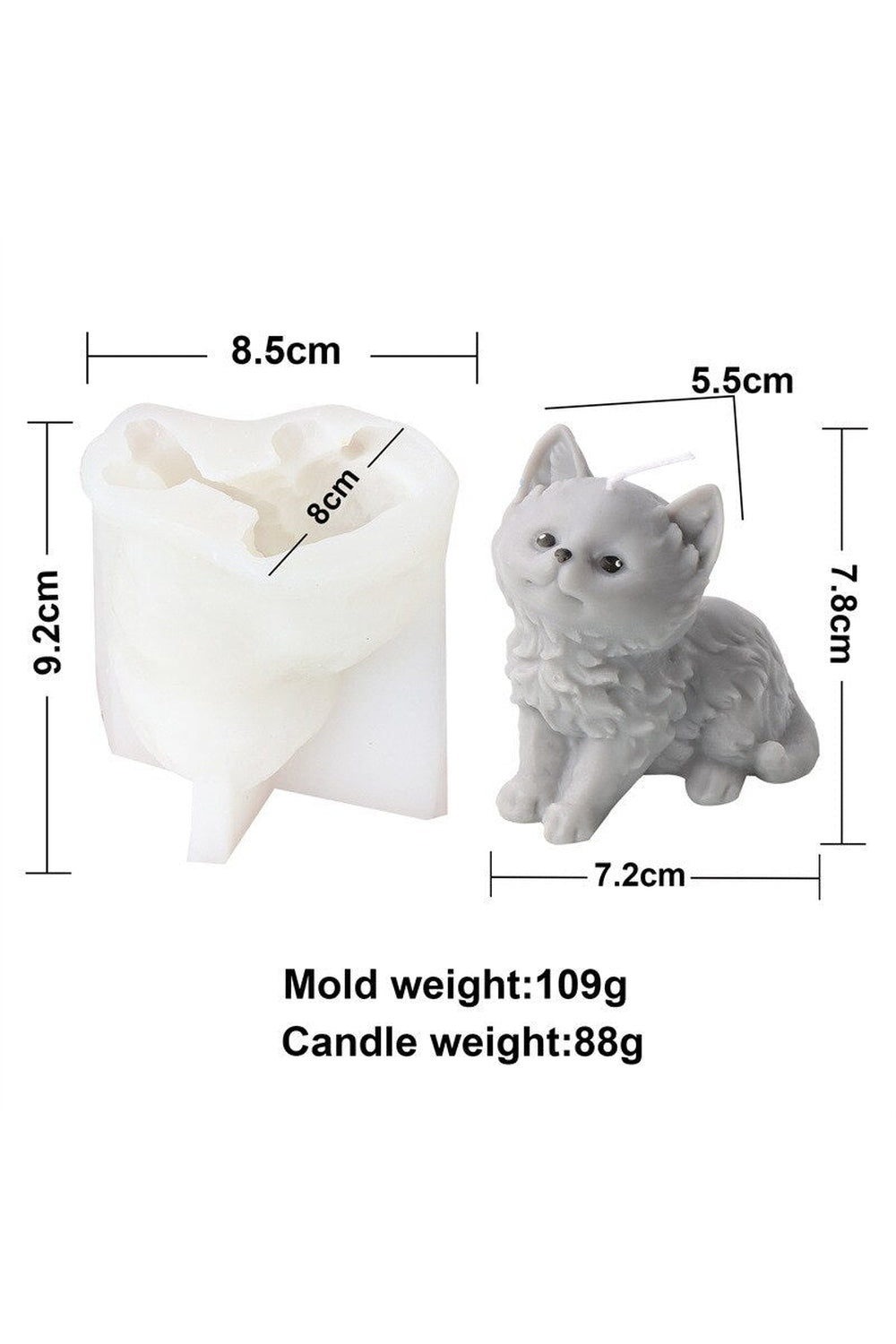 Bear Gypsum Candle Mold | Bowlift