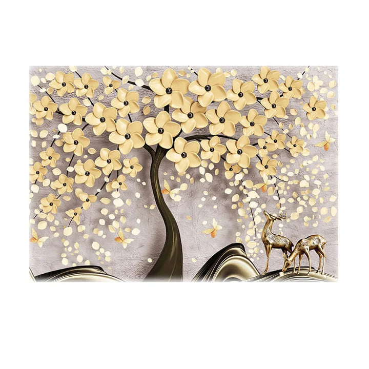 Abstract Floral Big Blossom Petal Tree Wall Art Fine Art Canvas Prints Picture For Living Room Bedroom Salon Art Decor | Bowlift