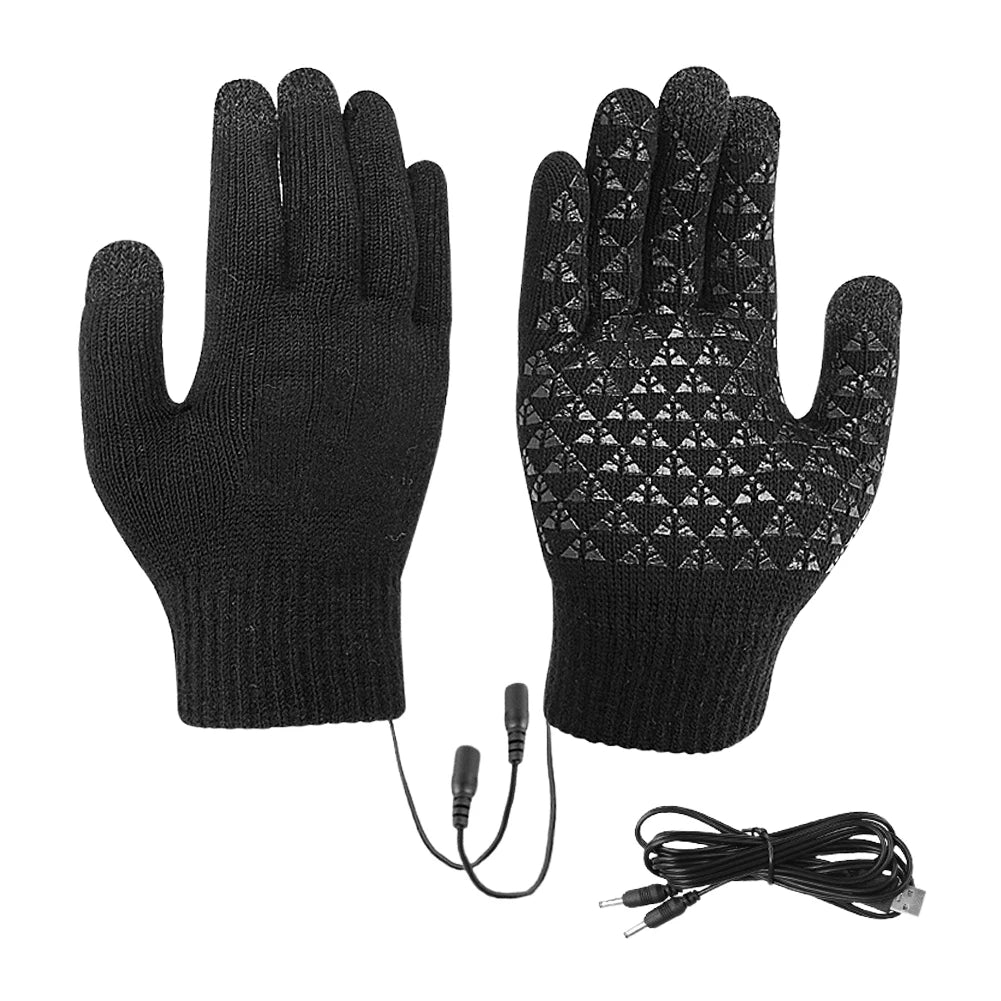 BowLift | Heated Gloves FROSTIQ | USB Charging | Touchscreen & Non-Slip | Winter Thermal Gloves for Outdoor & Cycling