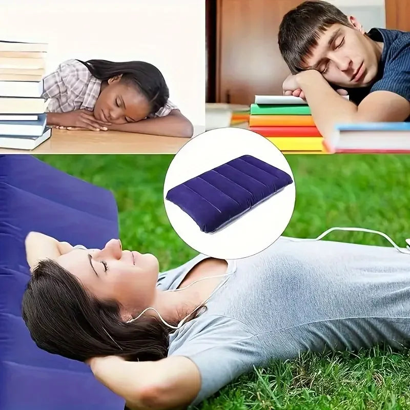 BowLift | Inflatable Travel Pillow 47x30 cm | Foldable & Lightweight | AirNest Outdoor Air Cushion for Camping & Air Travel