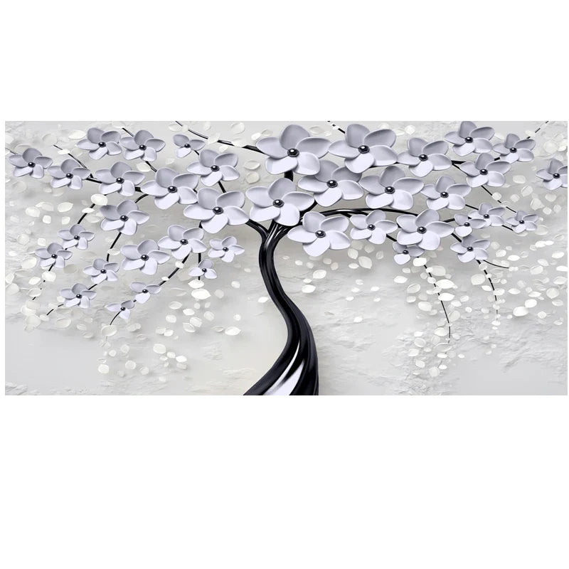 Abstract Floral Big Blossom Petal Tree Wall Art Fine Art Canvas Prints Picture For Living Room Bedroom Salon Art Decor | Bowlift