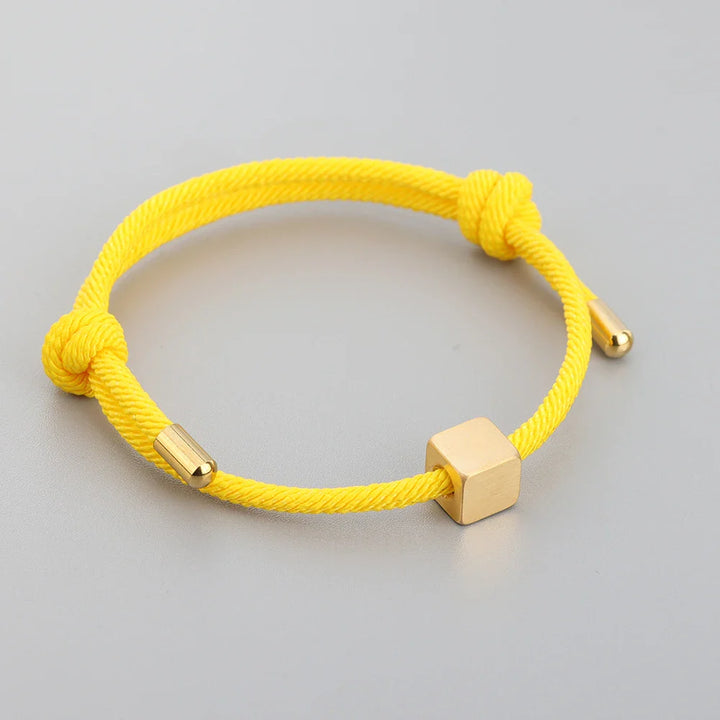 BowLift | Adjustable Couples Box Letter Initial Bracelets