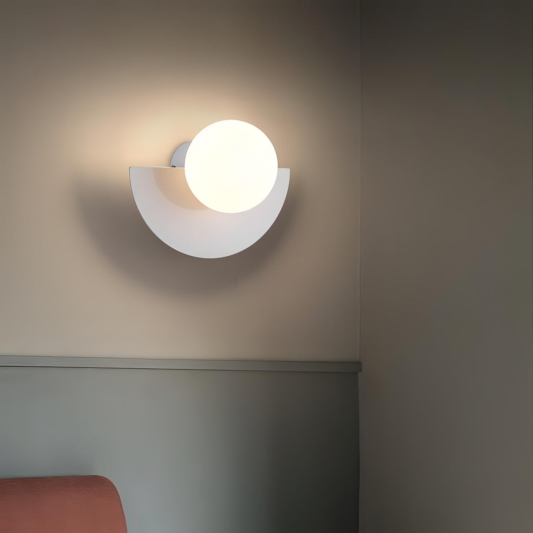 BowLift | Nordic Semicircle Wall Lamp - Modern LED Fixture for Living Room, Bedroom & Hallway Lighting