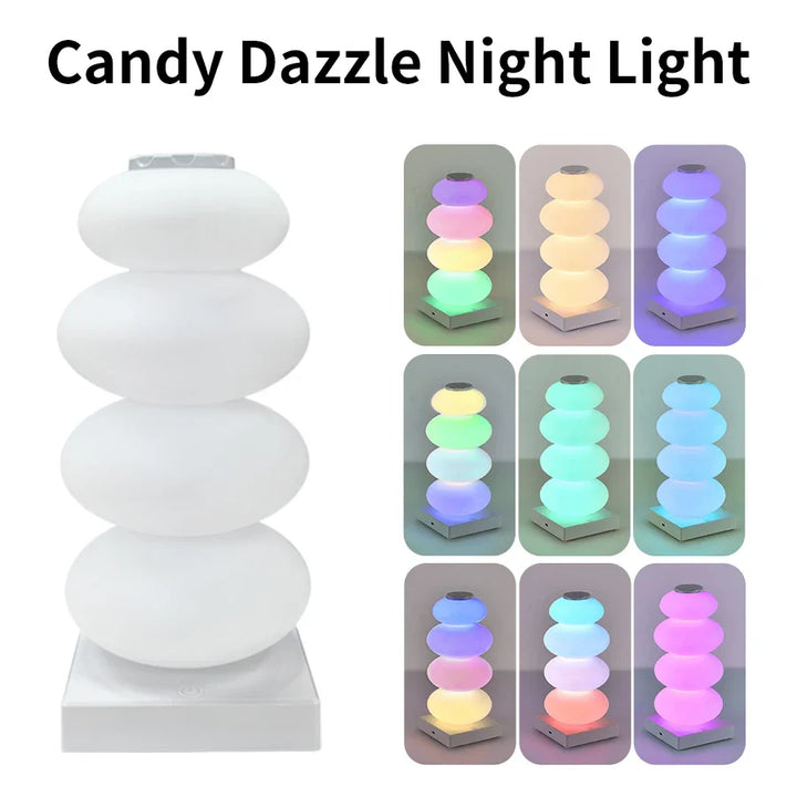 BowLift | AuraGlow LED table lamp | 16 RGB colors & warm white | Touch dimming | USB operation | 3W