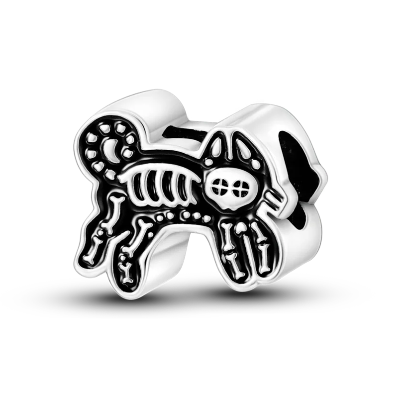 BowLift | 925 Silver Golden Leopard Charms Beads Colorful Chameleon Rhinoceros Lion Scarab Cat Pendant Compatible with Original Pandora Bracelet Jewelry