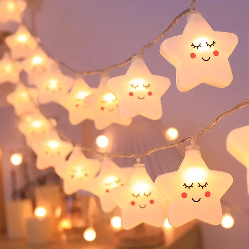 BowLift | StellaLume LED Star String Lights | USB & Battery Operated | Warm White | For Living Room, Garden, Wedding & Christmas