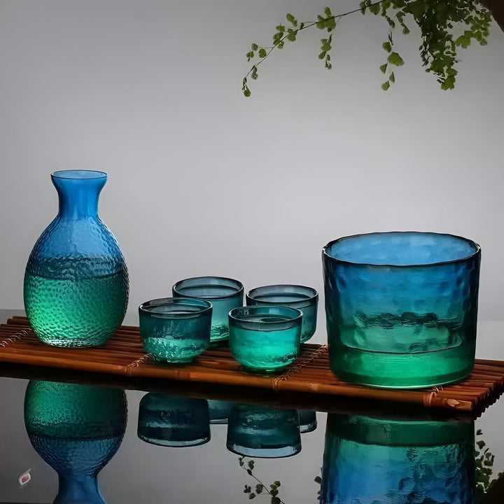 Japanese Glass Set – Elegant Sake & Whisky Set | Perfect for Bar & Home | Bowlift
