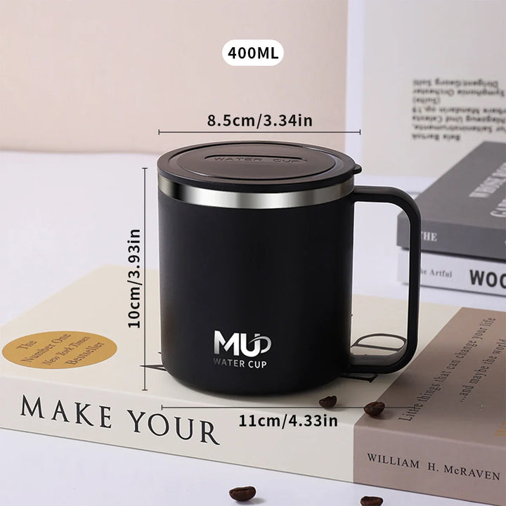 Insulated stainless steel coffee cup with lid | Bowlift