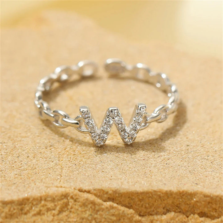 BowLift | Dainty Diamond Letter Initial Ring