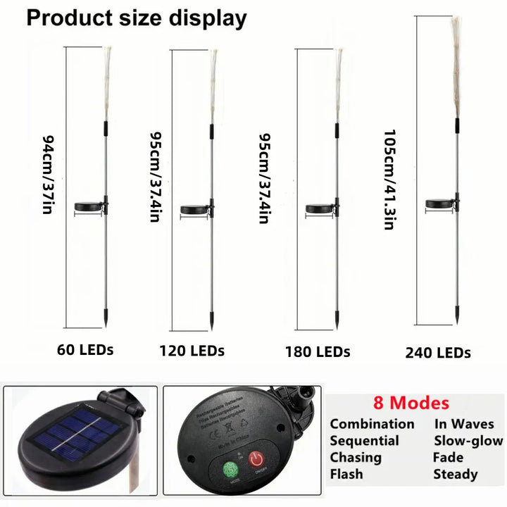 LED Solar Firework Fairy Outdoor Pathway Lights | Bowlift