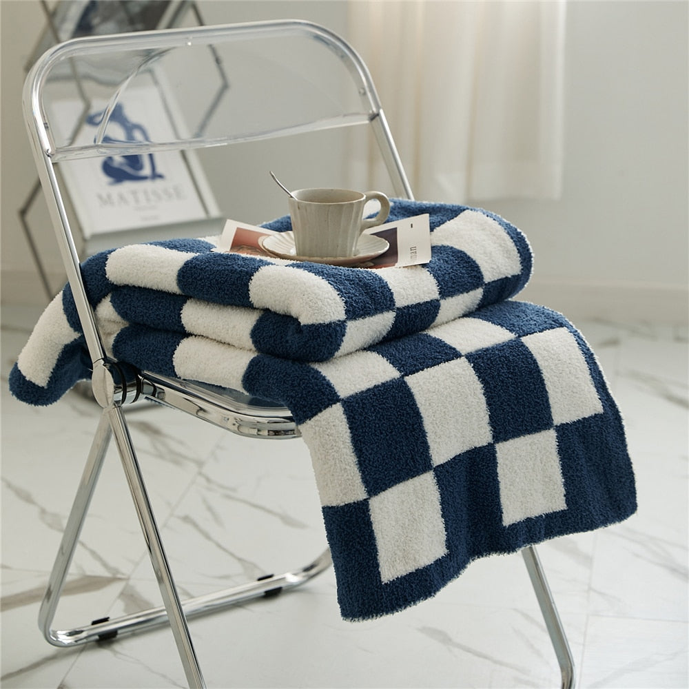 COLOURFUL CHECKERBOARD THROW | Bowlift