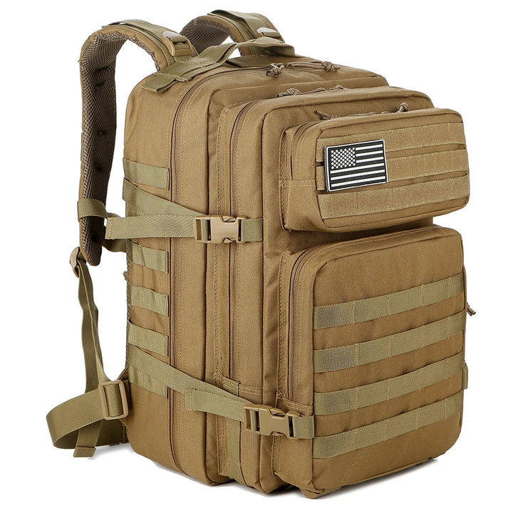 BowLift | TACTICO45 45 L Outdoor Rucksack | Molle-System | 3-Day Capacity | Robust & Multifunctional – Black/Khaki/Olive