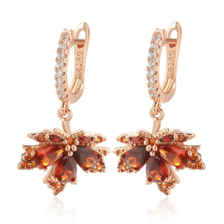 BowLift | Dainty Autumn Maple Leaf Earrings