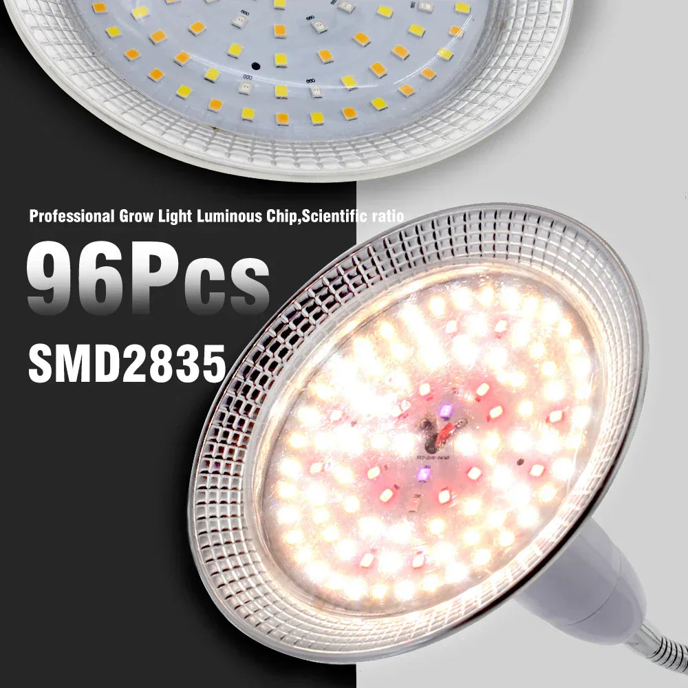 BowLift | Solura Plant Lamp | E27 LED 18W | Full Spectrum Daylight | For Houseplants & Greenhouse