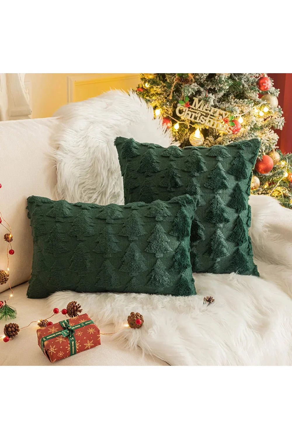 Plush decorative cushion cover | Bowlift