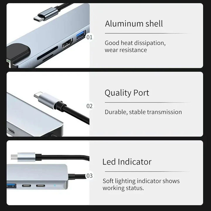 BowLift | Type C - USB Docking Station Hub