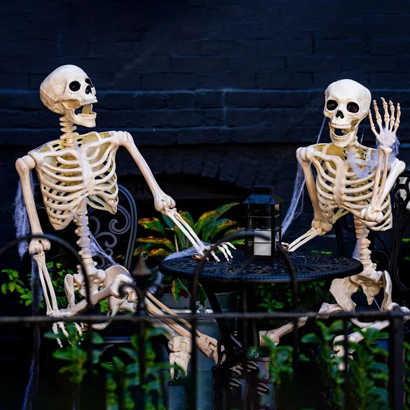 BowLift | Movable human skeleton 90–165 cm — realistic decoration for Halloween and horror parties
