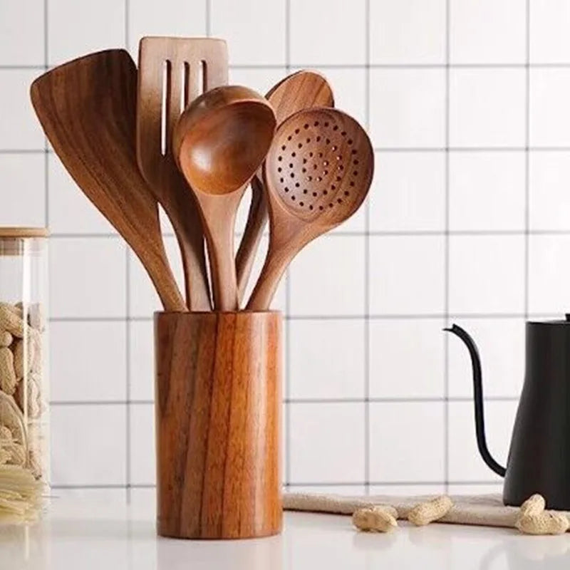 BowLift | Kitchen Set Made from Natural Teak Wood