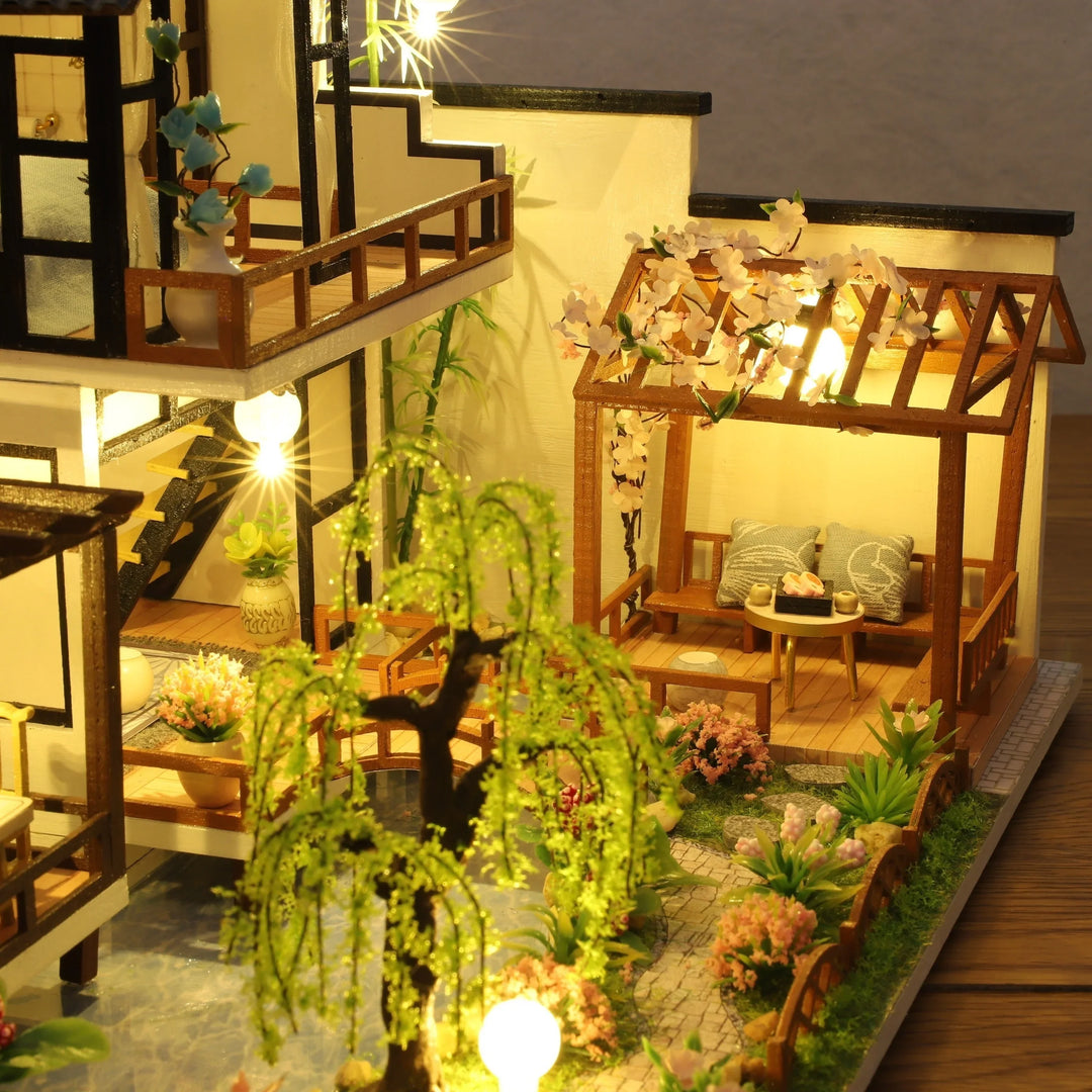 BowLift | Minvella | DIY Miniature Wooden House | 3D Building Kit for Self-Assembly | Creative Craft Kit for Teens & Adults | Perfect Gift Idea