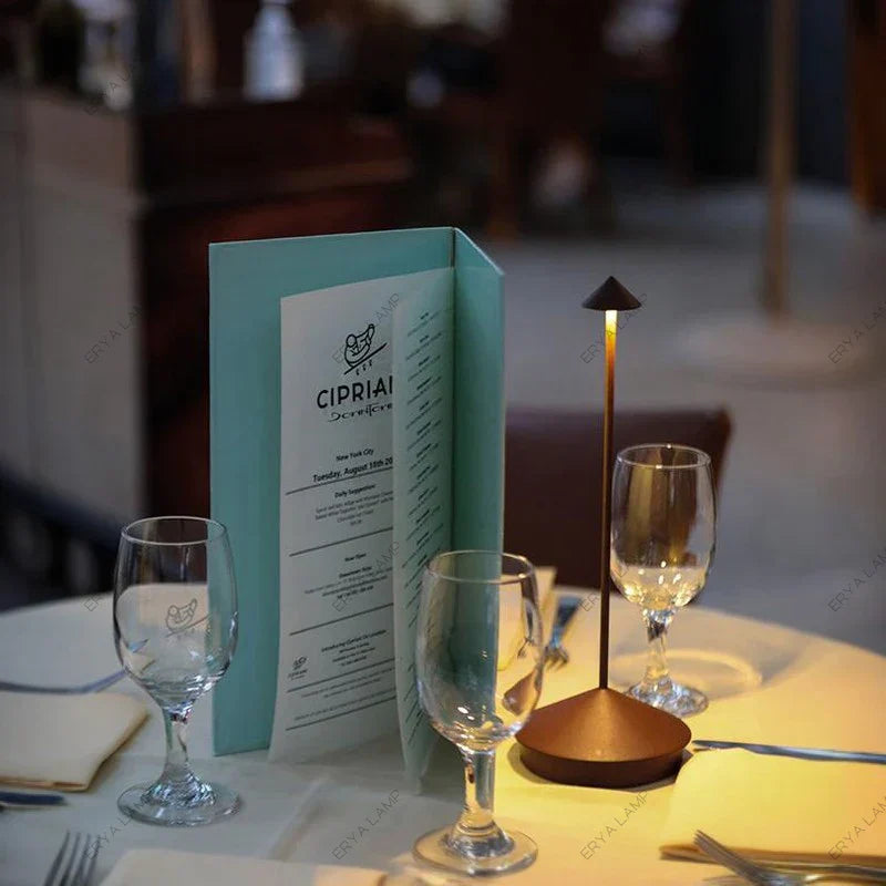 BowLift | Rechargeable Table Lamp Creative Dining Room Touch Led Pina pro Table Lamp Hotel Bar Coffee Desk Lamp Decorative Desk Lamp