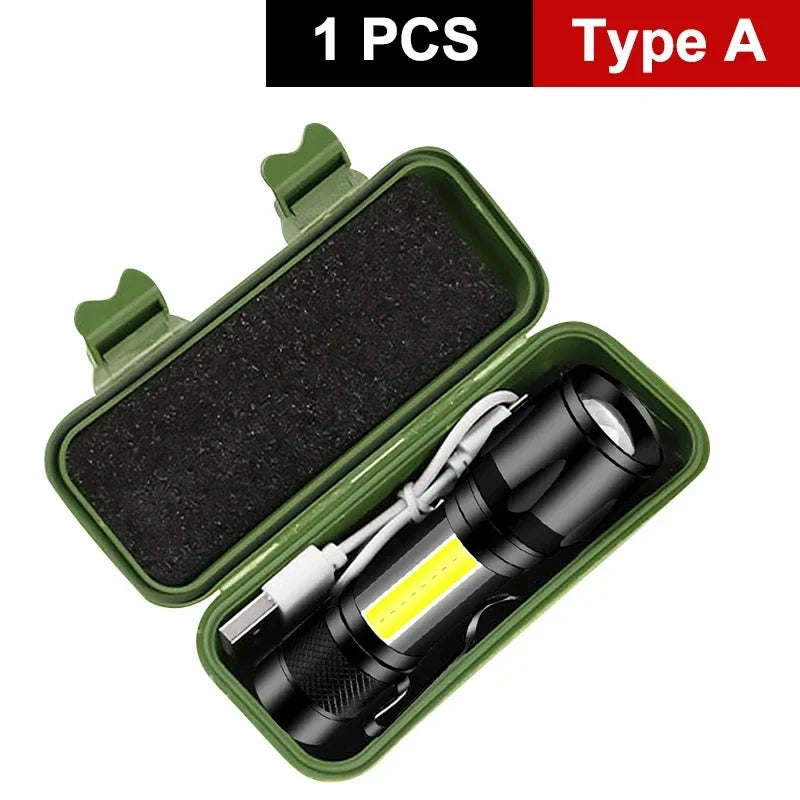 Mini Tactical Camping Rechargeable Flashlight | Bowlift