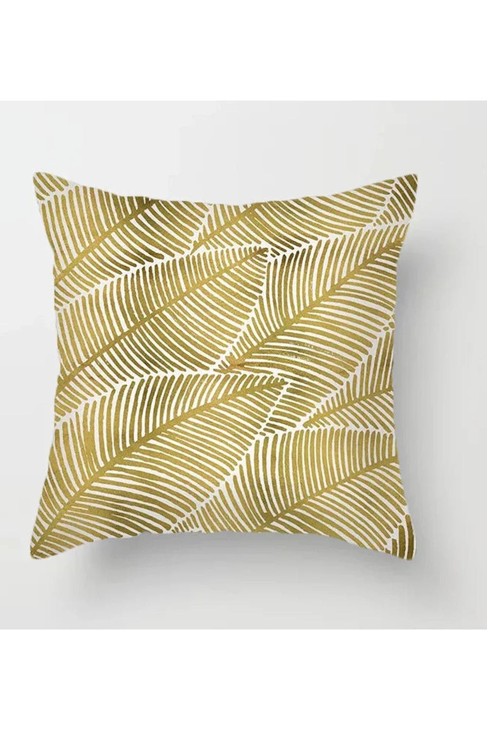 Yellow Leaf Polyester Pillowcase | Bowlift