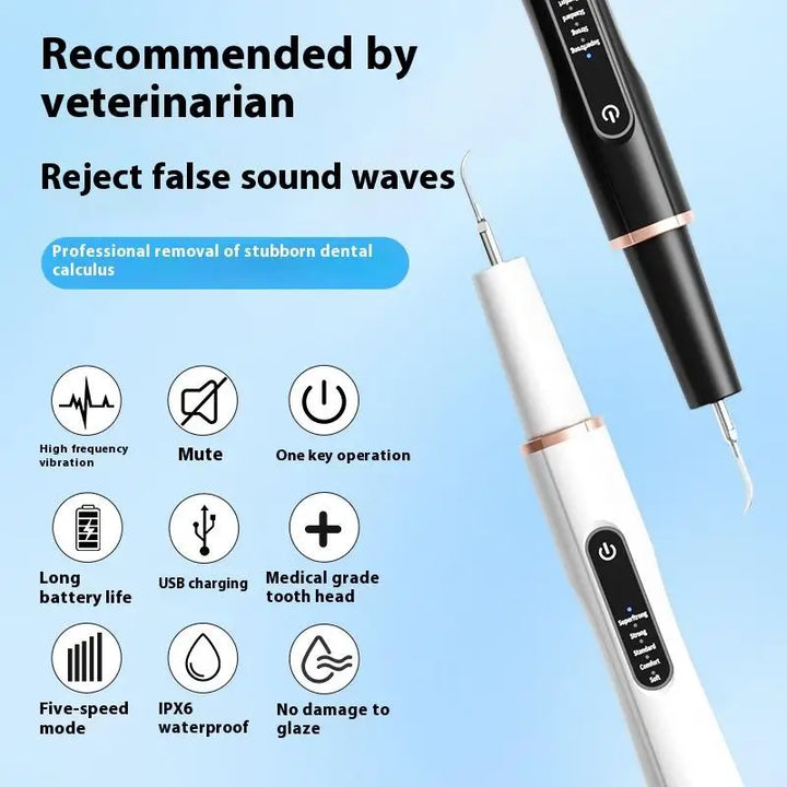 BowLift | DentoraSonic | Ultrasound dental care device for dogs & cats | 5-level tartar remover | USB charging