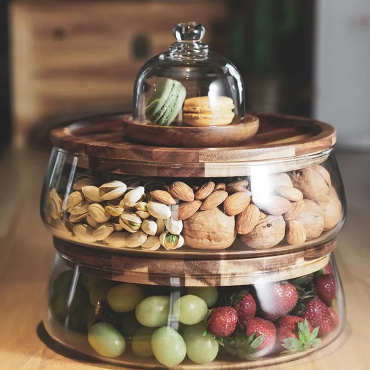 Wooden Food Container Bowlift