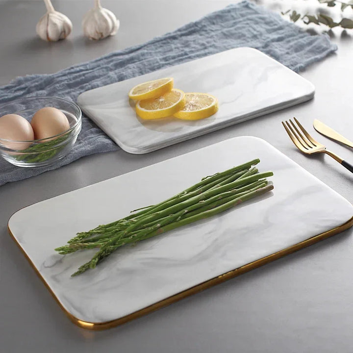 Marble Cutting Board Bowlift