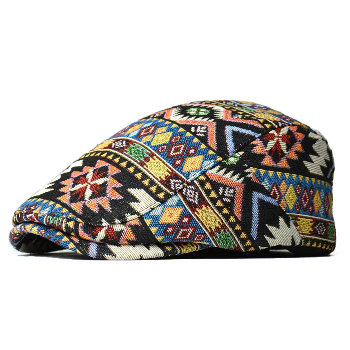 BowLift | Colorful Retro Flat Cap – Vintage-Inspired Cotton Hat for All Seasons