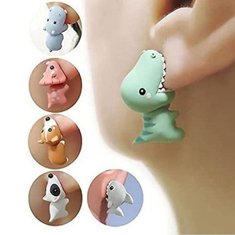 BowLift | Animal Bite Cartoon Creative Earrings